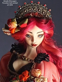 Aria fine porcelain ball jointed art nouveau doll  now available